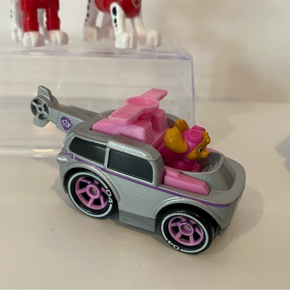 Paw Patrol Figure Lot Marshal Chase with Vehicle Diecast Skye Bundle Playset Toy - Picture 5 of 6